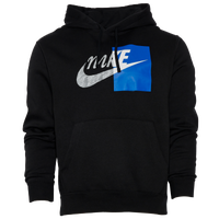 Nike large logo on sale hoodie