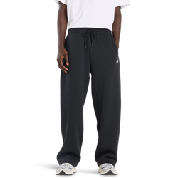 Pour hommes - New Balance Pantalon en molleton à ourlet ouvert Sport Essentials - Noir/Blanc