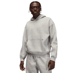 Men's - Jordan Brooklyn Oversize Pullover Hoodie  - Grey Heather/White