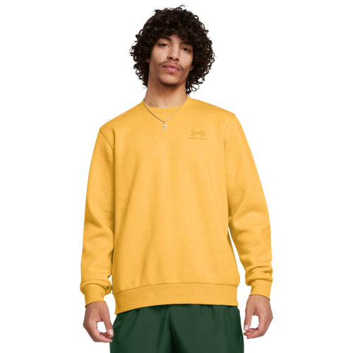 

Under Armour Mens Under Armour Essential Fleece Crew - Mens Golden Yellow/Golden Yellow Size M