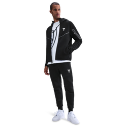 Men's - Nike Kobe Tech Fleece Wind Runner Jacket  - Black/White