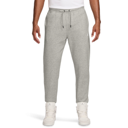 Men's - Jordan Brooklyn Fleece Pants  - Heather Grey/White