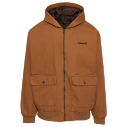 Men's - Timberland Insulated Canvas Bomber  - Brown/Green
