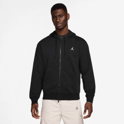 Men's - Jordan Brooklyn Fleece Full-Zip - Black/White