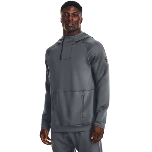

Under Armour Mens Under Armour Curry Playable Jacket - Mens Pitch Gray/Pitch Gray/Black Size XL