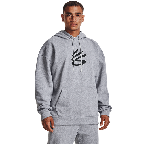 

Under Armour Mens Under Armour Curry Big Splash Pullover Hoodie - Mens Mod Gray Heather/Black Size 3XL