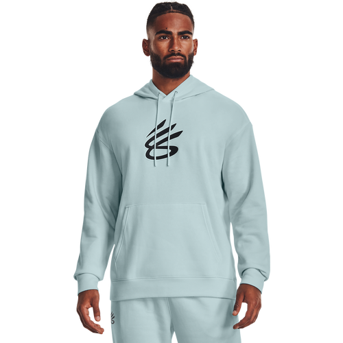 

Under Armour Mens Under Armour Curry Big Splash Pullover Hoodie - Mens Fuse Teal/Black Size M