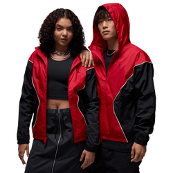 Men's - Jordan Essential Draft Jacket - Varsity Red/Black/Sail