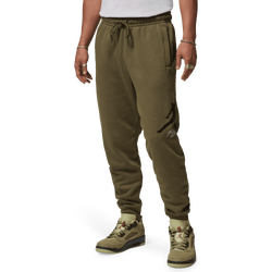 Men's - Jordan Essential Fleece Baseline Pants  - Medium Olive/Black