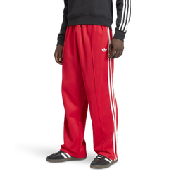 Men's - adidas Baggy Track Pants  - Red/White