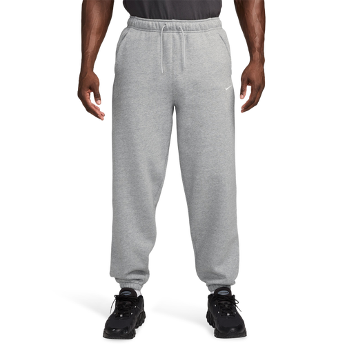 Nike Men's Solo Swoosh Fleece Cuff Pants, Medium, Dark Grey Heather