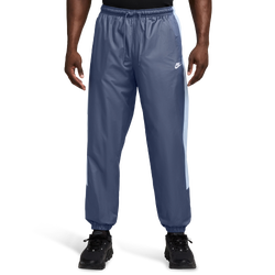 Men's - Nike NSW Windrunner Pants  - White/Ice Blue/Diffused Blue