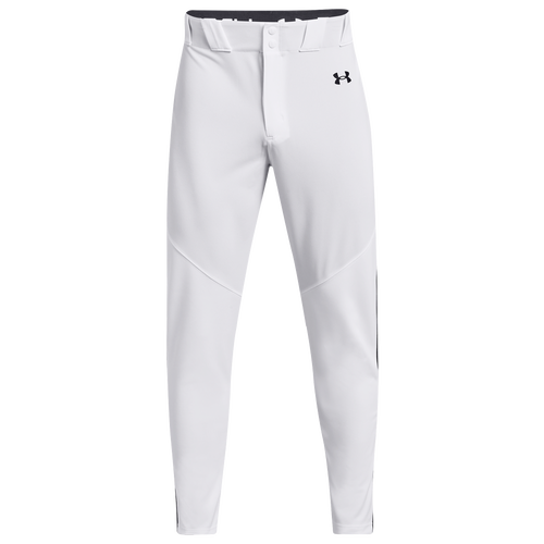 Under Armour Mens Under Armour Utility Baseball Piped Pants 22 – Mens White/Navy Size XXL