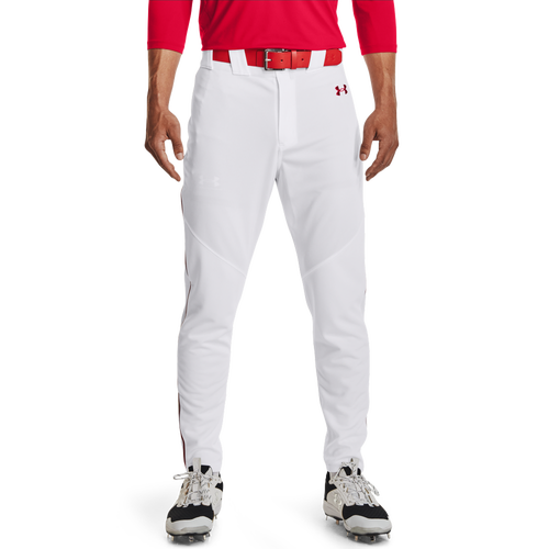 

Under Armour Mens Under Armour Utility Baseball Piped Pant 22 - Mens White/Red Size XXL