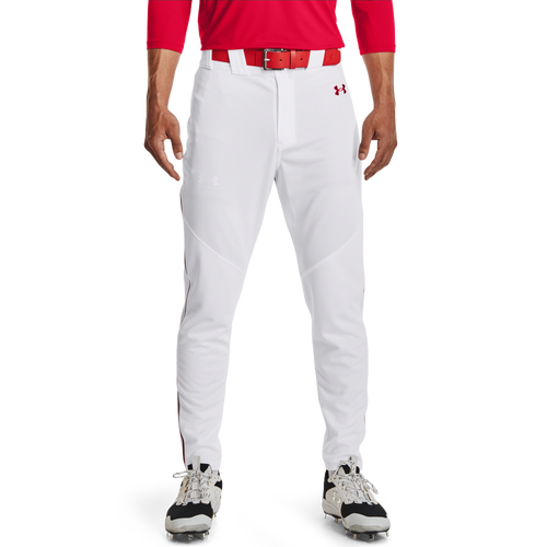 

Under Armour Mens Under Armour Utility Baseball Piped Pant 22 - Mens White/Red Size XL