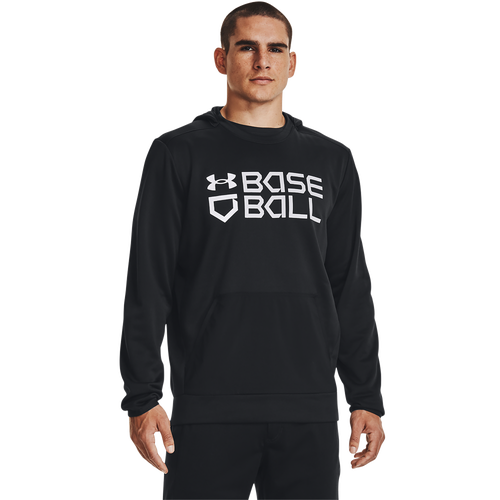 

Under Armour Mens Under Armour Baseball Graphic Hoodie - Mens Black/White Size L