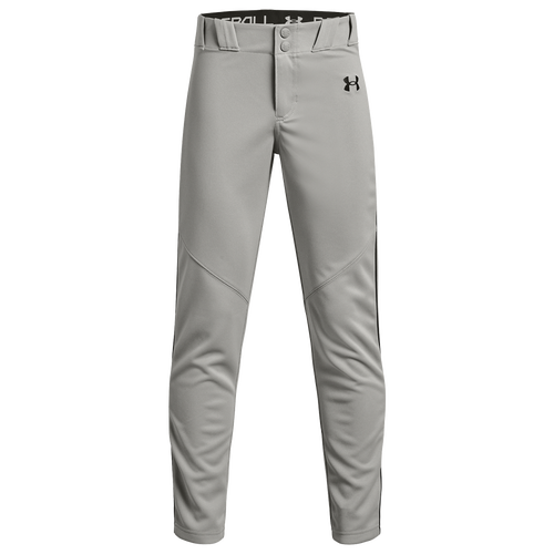 Under Armour Kids' Boys  Utility Baseball Piped Pants 22 In Gray/black