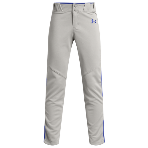 

Under Armour Boys Under Armour Utility Baseball Piped Pants 22 - Boys' Grade School Gray/Royal Size L