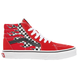 Boys' Grade School - Vans Sk8 Hi  - Red/Black/White