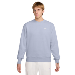 Men's - Nike Club Crew  - Grey/White