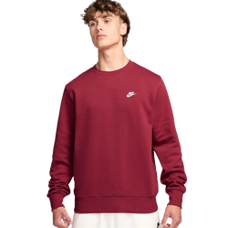 Men's - Nike Club Crew  - White/Red