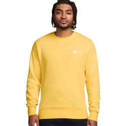 Men's - Nike Club Crew  - White/Yellow