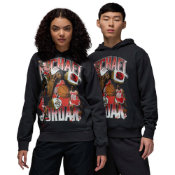Men's - Jordan Flight Graphic Fleece Pullover  - Off Noir