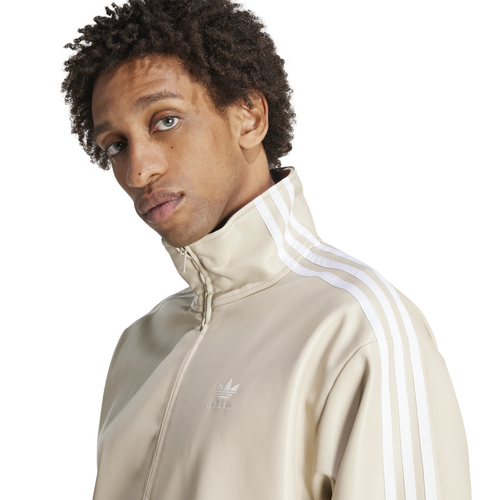 Adidas originals faux leather jacket clearance
