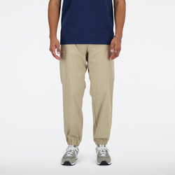 Men's - New Balance Icon Twill Cargo Joggers  - Stoneware