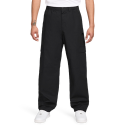 Men's - Nike Club Woven Cargo Pants Collection  - Black/White