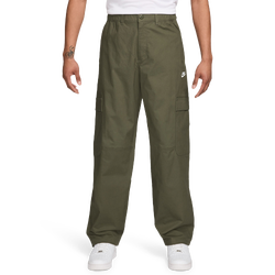 Men's - Nike Club Woven Cargo Pants Collection  - Olive/Black