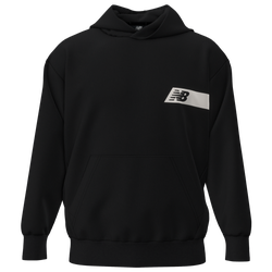 Men's - New Balance Athletics French Terry Relaxed Player Hoodie  - Red/Black