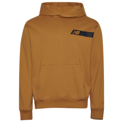 Men's - New Balance Athletics French Terry Relaxed Player Hoodie  - Ginger/Black