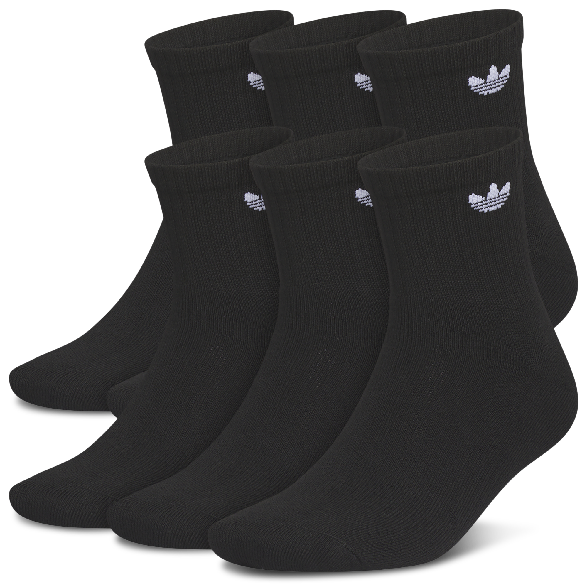 adidas Originals Trefoil 6 Pack Quarter Socks  - Adult