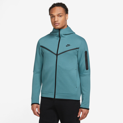 Men's - Nike Tech Fleece Full-Zip Hoodie - Teal/Black