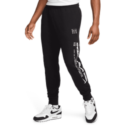 Nike black sweatpants with white stripe best sale