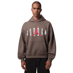 Men's - Jordan Brooklyn GFX Oversized Pullover Hoodie  - Brown