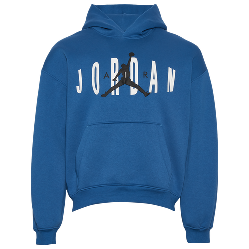 Jordan Mens Brooklyn GFX Oversized Pullover Hoodie - - Blue Size XXL