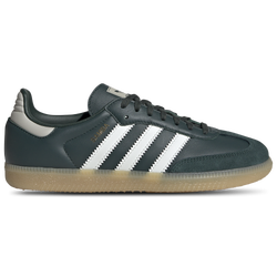 Boys' Grade School - adidas Originals Samba  - Off White/Mineral Green/Putty Grey