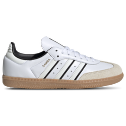 Boys' Grade School - adidas Originals Samba  - Off White/Black/White