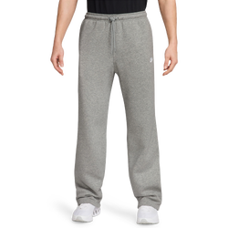 Men's - Nike Club BB Fleece Bungee Pants  - Dark Heather Grey/White