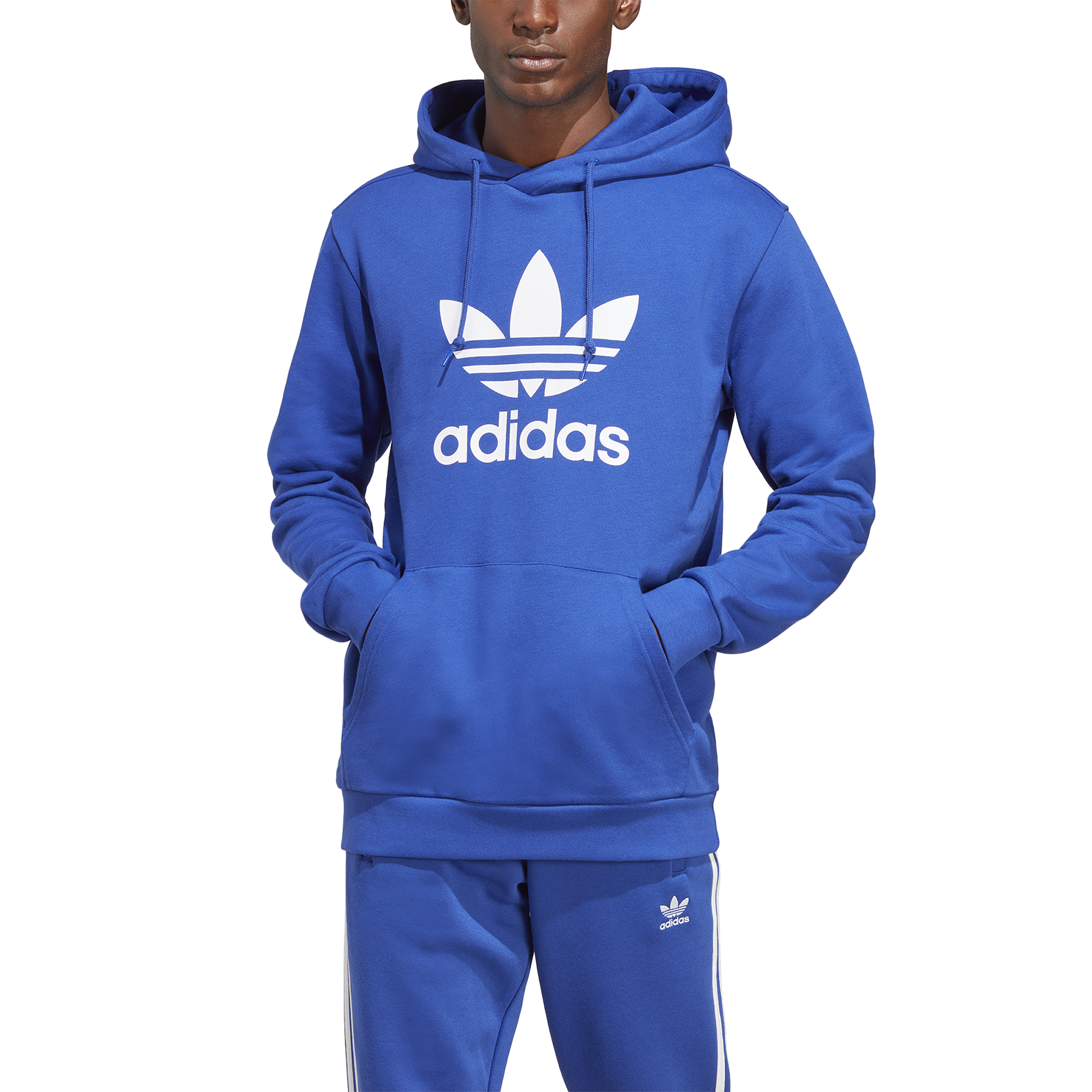 Adidas mens hot sale trefoil hoodie