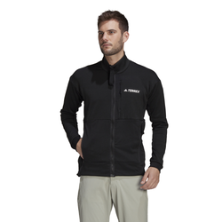 Men's - adidas Terrex Fleece Tech Jkt - Black
