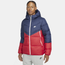 Nike Woven Windrunner Hooded Jacket - Men's Navy/Red