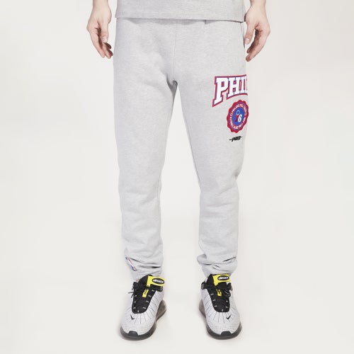 

Pro Standard Mens Pro Standard 76ers Crest Emblem Fleece Sweatpant - Mens Gray Size M