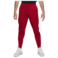 Men's - Nike Sportswear Tech Fleece Joggers  - University Red