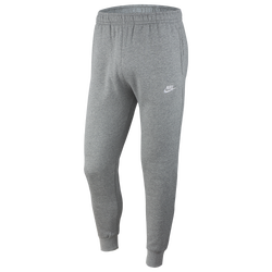 Men's - Nike Club Joggers  - Dark Grey Heather/White