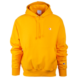Men's - Champion Small C Reverse Weave Pullover Hoodie - Gold