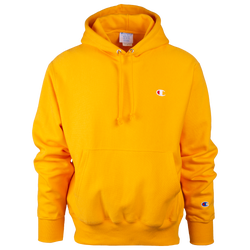 Men's - Champion Reverse Weave Left Chest C Pullover Hoodie - Gold