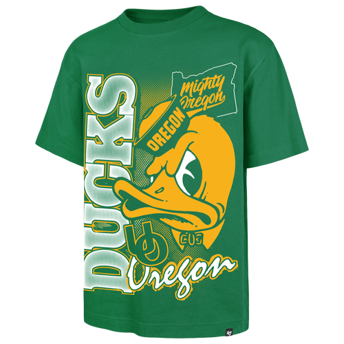 47 Brand Mens Oregon Ducks Mascot Short Sleeve T-Shirt - - Green